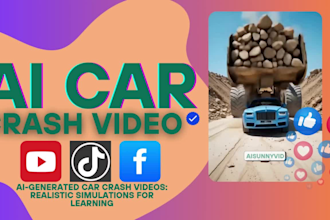 do engaging ai car crash animation videos, realistic simulations for learning
