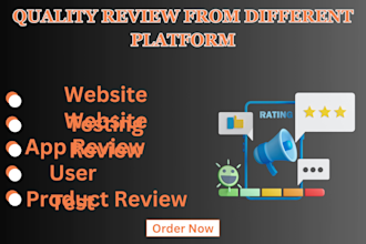 do website testing, website review, app review, and user test for you
