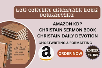 ghostwrite format amazon low content christain sermon book daily devotion 24hr