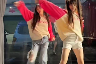 make a video of the tiktok twins dance, and promote tiktok dance
