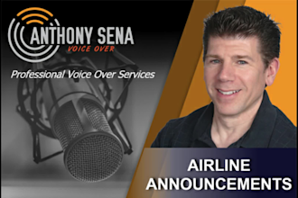 record an airliner style announcement