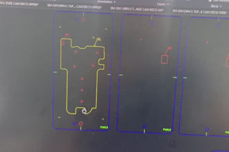 design and break down 2d tape products for manufacturing