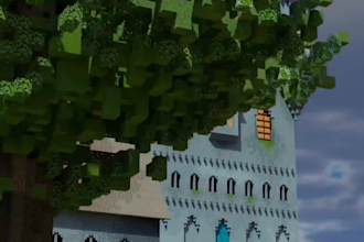 do 3d minecraft video, character design, parkour,  skin, roblox animation