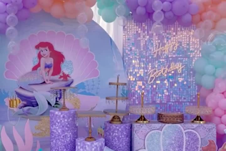 make a custom birthday, baby shower, bridal shower, or wedding backdrop design