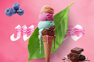 design modern and attractive, static ads for social media or banner