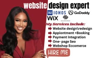 design ionos website wix website squarespace website  godaddy