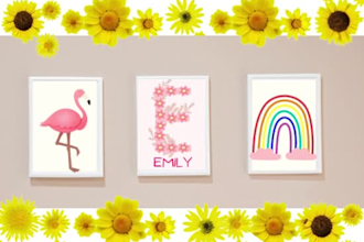 create nursery wall art prints for etsy