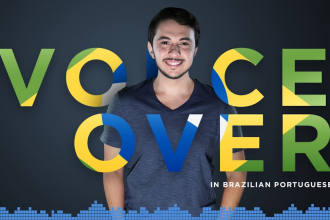 record a professional male brazilian portuguese voice over