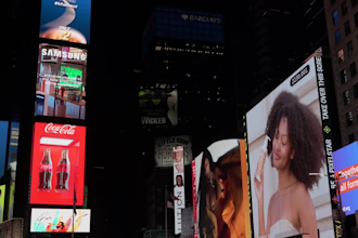 shoot billboard at times square in new york NYC