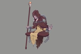 rig , ik and animate your PSD layered 2d character in unity