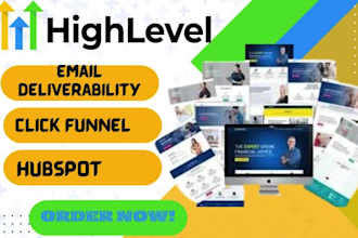 ghl website, gohighlevel email deliverability, click funnel and hubspot expert