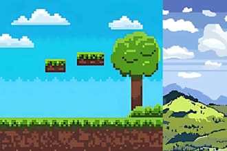 create pixel art character sprite sheet, animation game asset, retro art for you