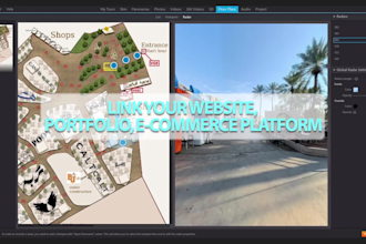 do custom 360 virtual tours and skin using 3dvista