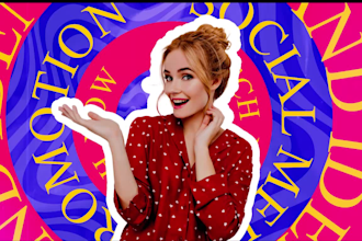 do attractive social media post design and animated banner
