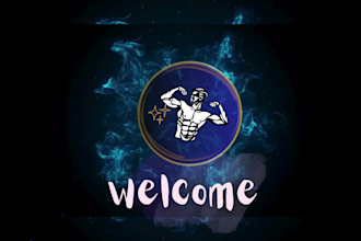 create a professional video intro for fitness business