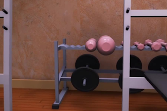 design 3d sports, gym and fitness logo animation