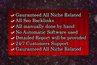 make 25 high quality niche relevant blog comments backlinks