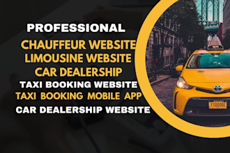 design taxi booking website car dealership car rental chauffeu taxi website