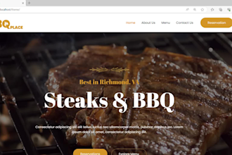 develop static website with HTML CSS js bootstrap and free hosting