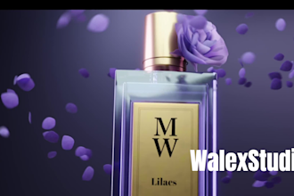 do 3d perfume animation 3d fragrance 3d product animation 3d bottle 3d modeling