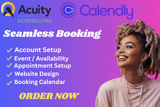 set up calendly acuity scheduling vagaro booking appointment