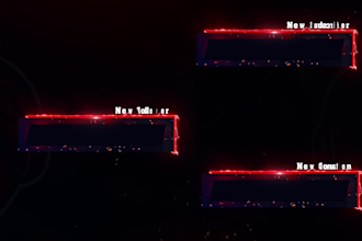 make animated twitch overlay and gaming logo for live streamers