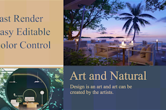 design and render 3d interior