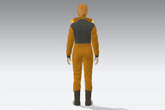 make 2d and clo 3d virtual fashion design tech pack drawing,