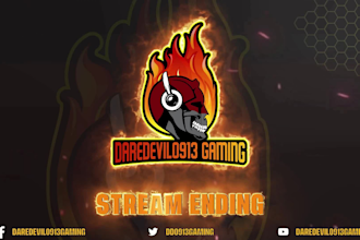 create animated brb, ending, intermission screen for stream