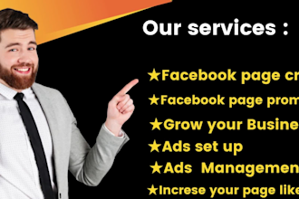 do your facebook marketing,ads management and page promotion