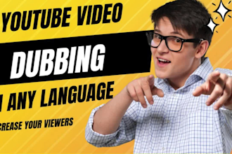dub, voice over, and translate your video into any language