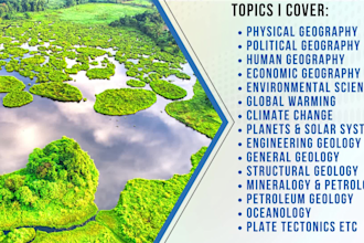 assist you in geography, environmental sciences, and geology