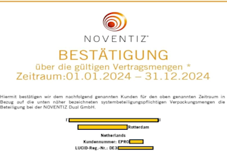 register epr for packaging in germany and obtain a lucid code for amazon