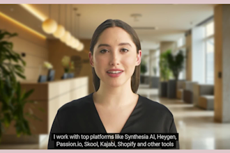 create online course, video course, elearning video with synthesia ai, heygen