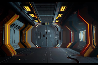 design immersive 3d environments for games,VR, and animation