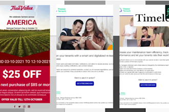 design a professional email template for you