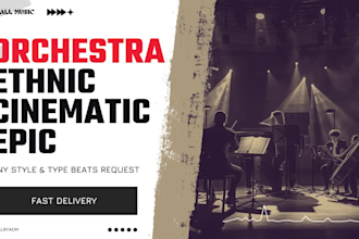make orchestra, epic, ethnic, cinematic beat music