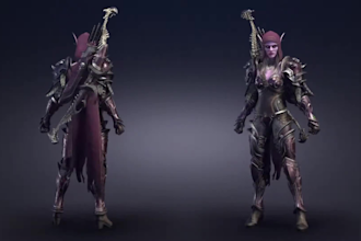 design your epic fantasy warrior, rpg character, or wow inspired avatar