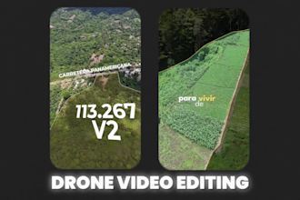 do real estate drone video editing with motion graphics