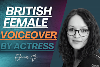 deliver female british voice over