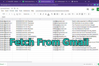 extract email data from gmail, parse email into google sheet,appscript