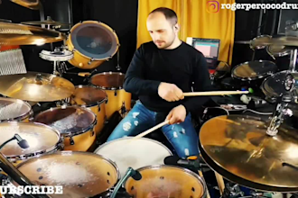 record real acoustic drums for your song studio quality