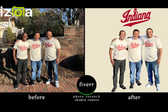 do photo retouching shadow remove