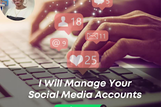 be your social media marketing manager and content creator