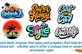 design custom hand lettering, typography, font logo, streetwear