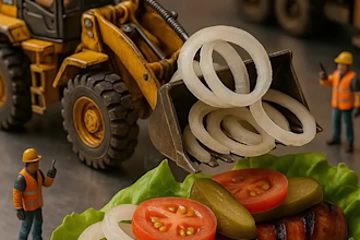 creative ai food miniature art, ai food video for your projects
