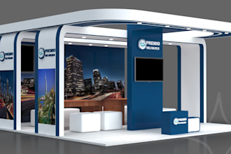 design your 3d exhibition stand,trade booth stand design