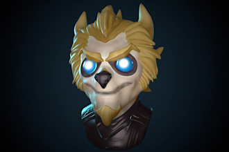 do 3d modeling, 3d stylized characters for film, game, and 3d printing