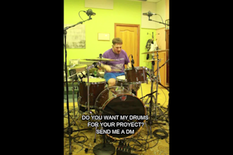 record real drums for your band or proyect
