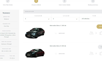 create a chauffeur, limousine, and taxi booking website